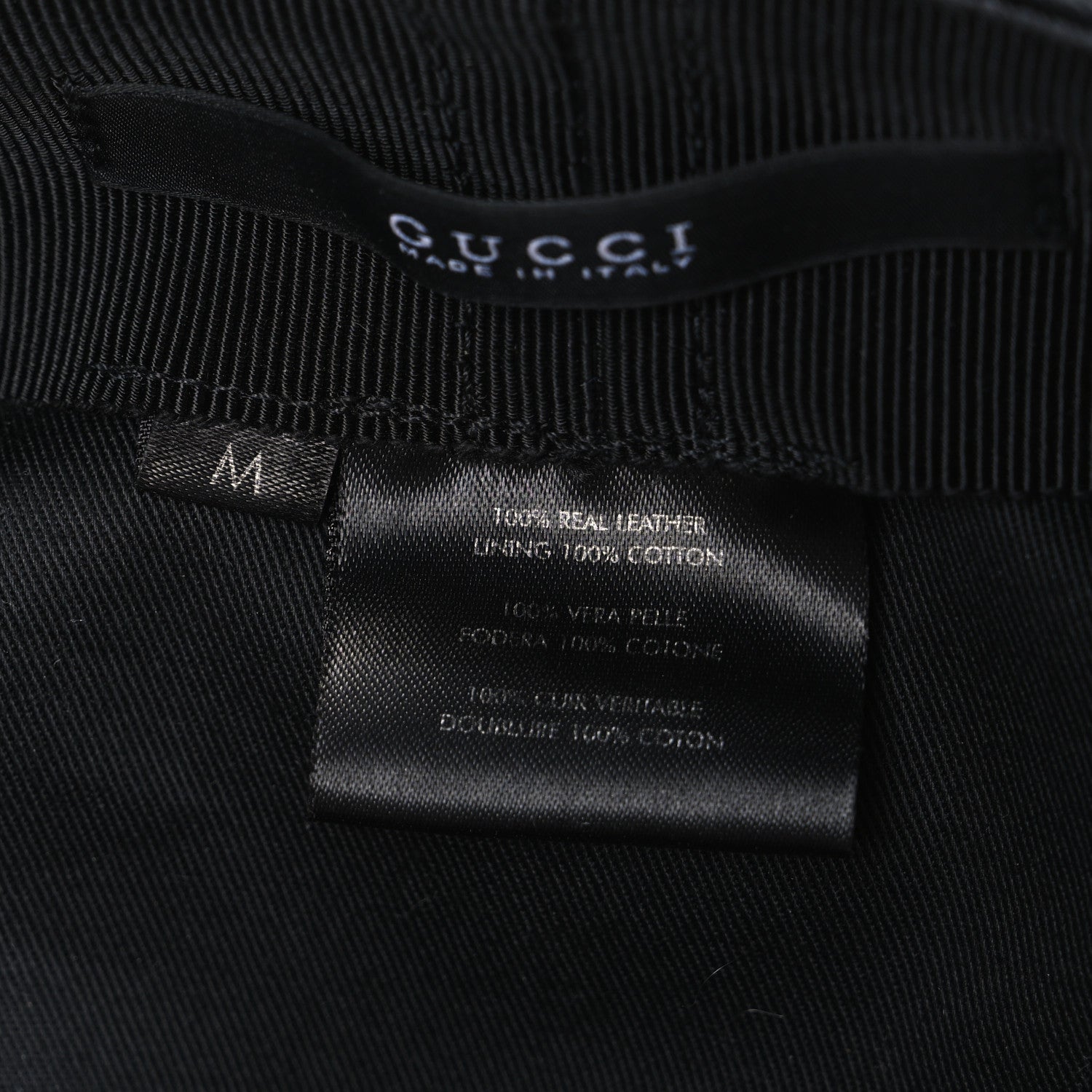 Gucci Calfskin Newsboy Hat M Black 8 of 9