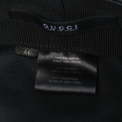 Gucci Calfskin Newsboy Hat M Black 8 of 9