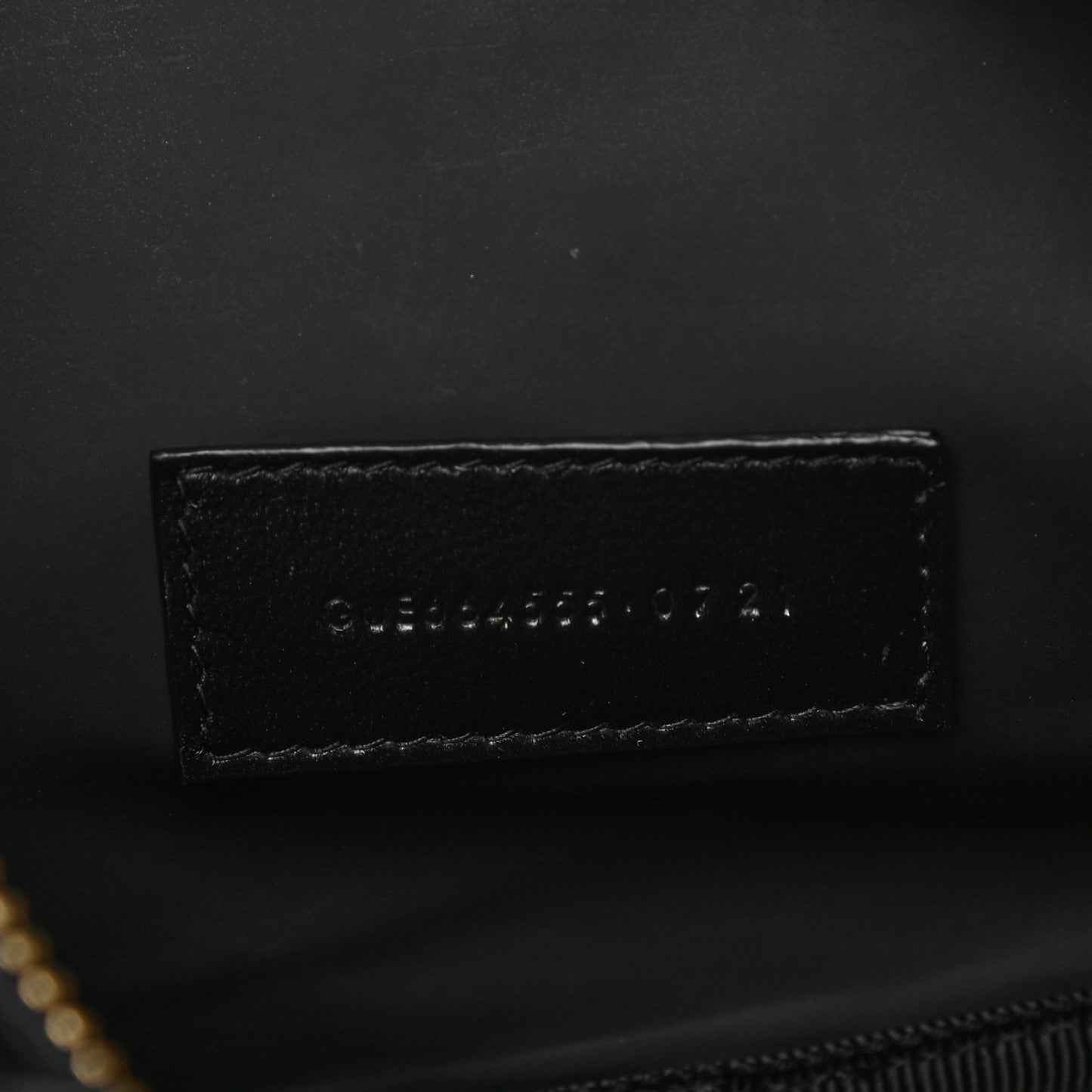 Calfskin Crocodile Embossed Cosmetic Case Black