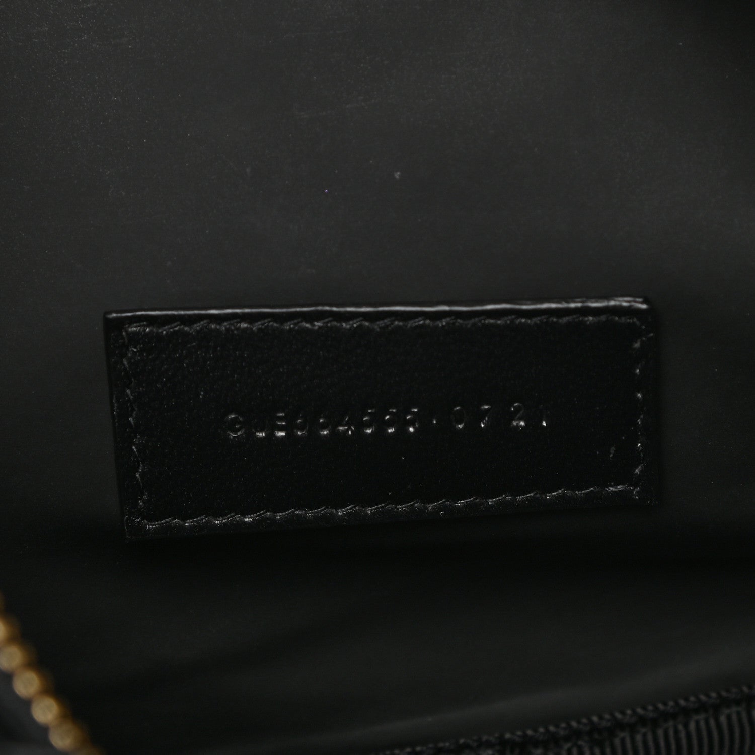 Saint Laurent Calfskin Crocodile Embossed Cosmetic Case Black 7 of 9