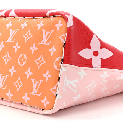 Louis Vuitton Monogram Giant Neverfull MM Rouge 9 of 10