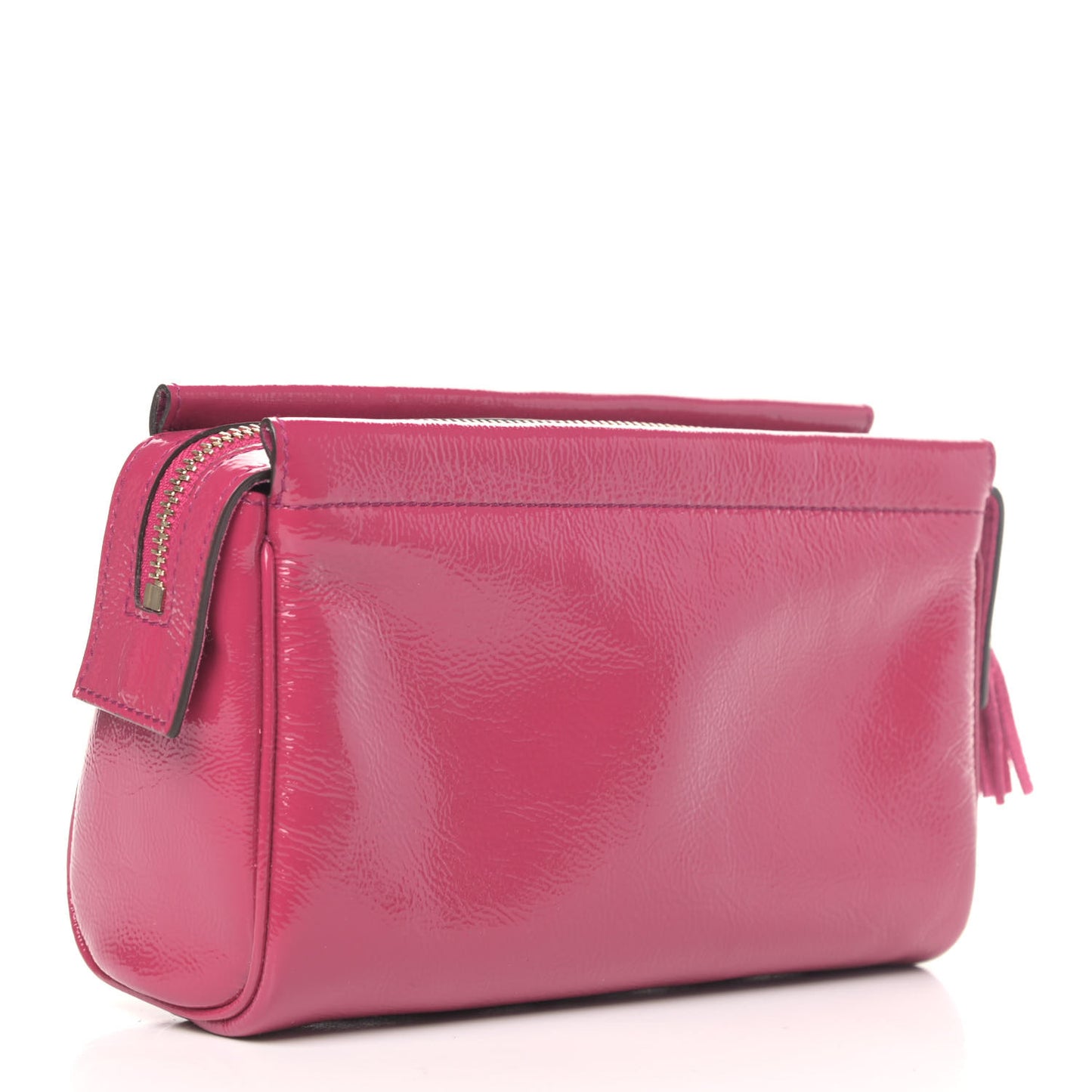 Soft Patent Soho Cosmetic Case Bright Bougainvillea