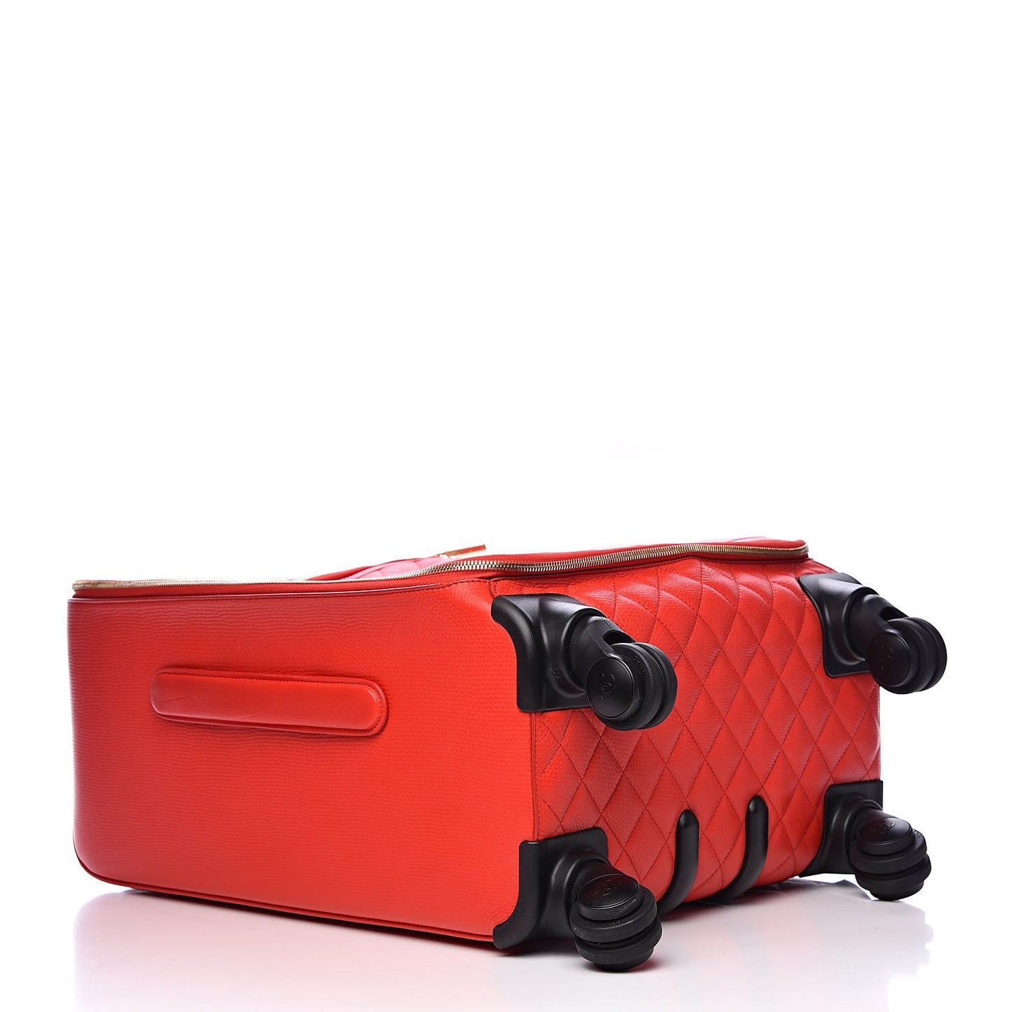 Calfskin Quilted Coco Case Trolley Red