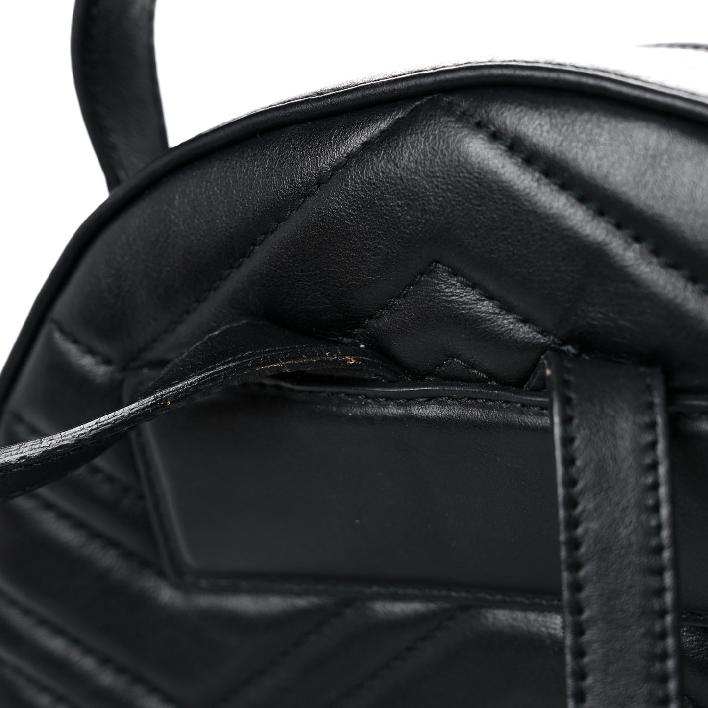 Calfskin Matelasse GG Marmont Dome Backpack Black