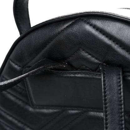 Gucci Calfskin Matelasse GG Marmont Dome Backpack Black 18 of 24