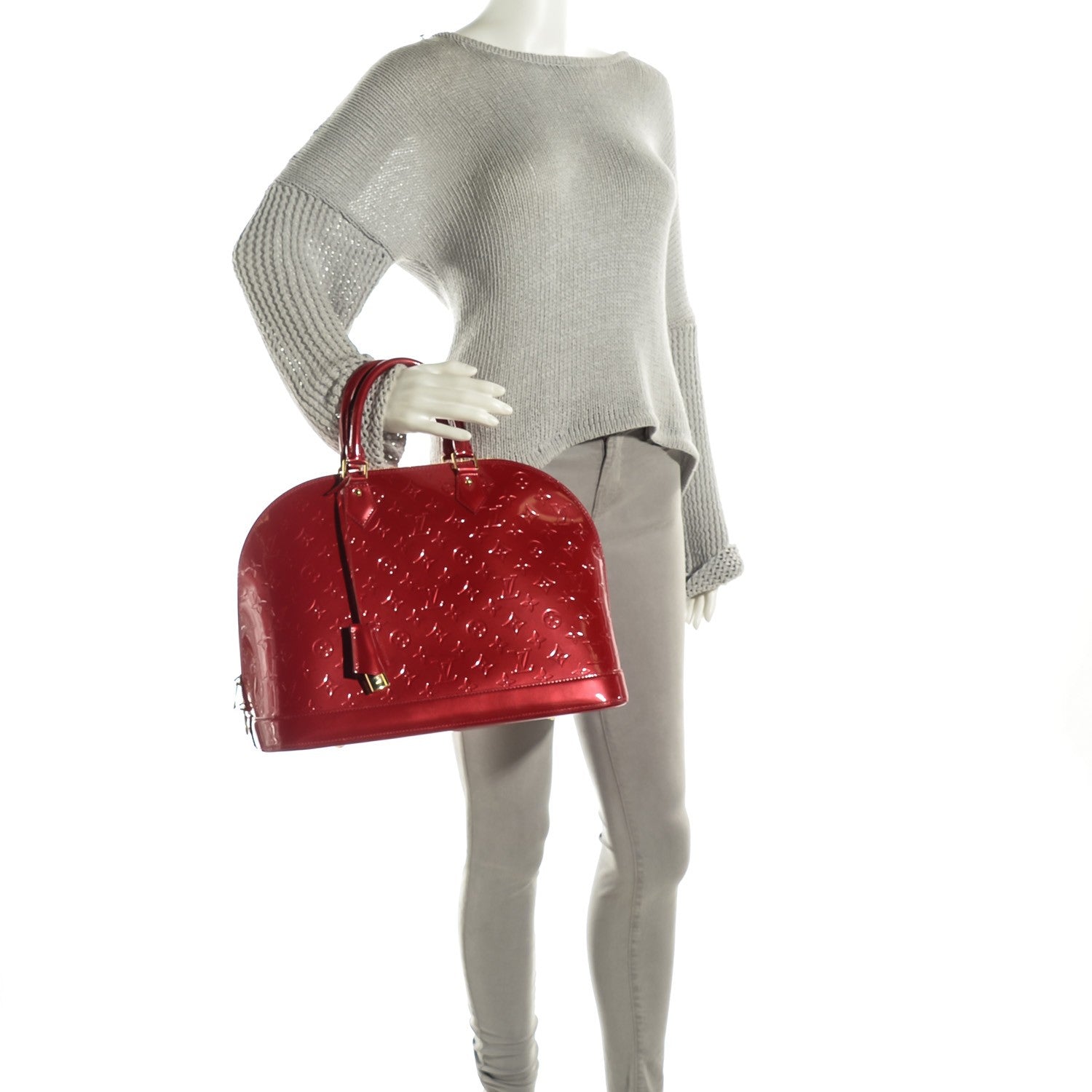 Louis Vuitton Vernis Alma GM Pomme D'Amour 2 of 7