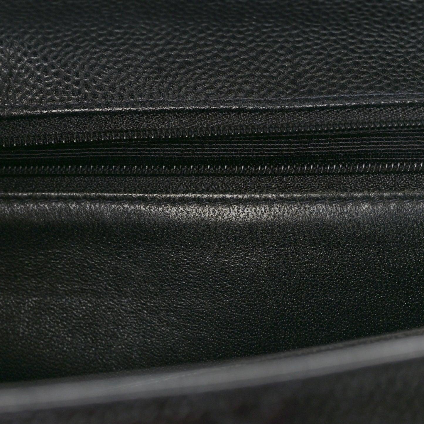 Caviar Quilted Jumbo Single Flap Black