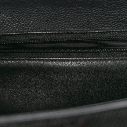 Chanel Caviar Quilted Jumbo Single Flap Black 12 of 13