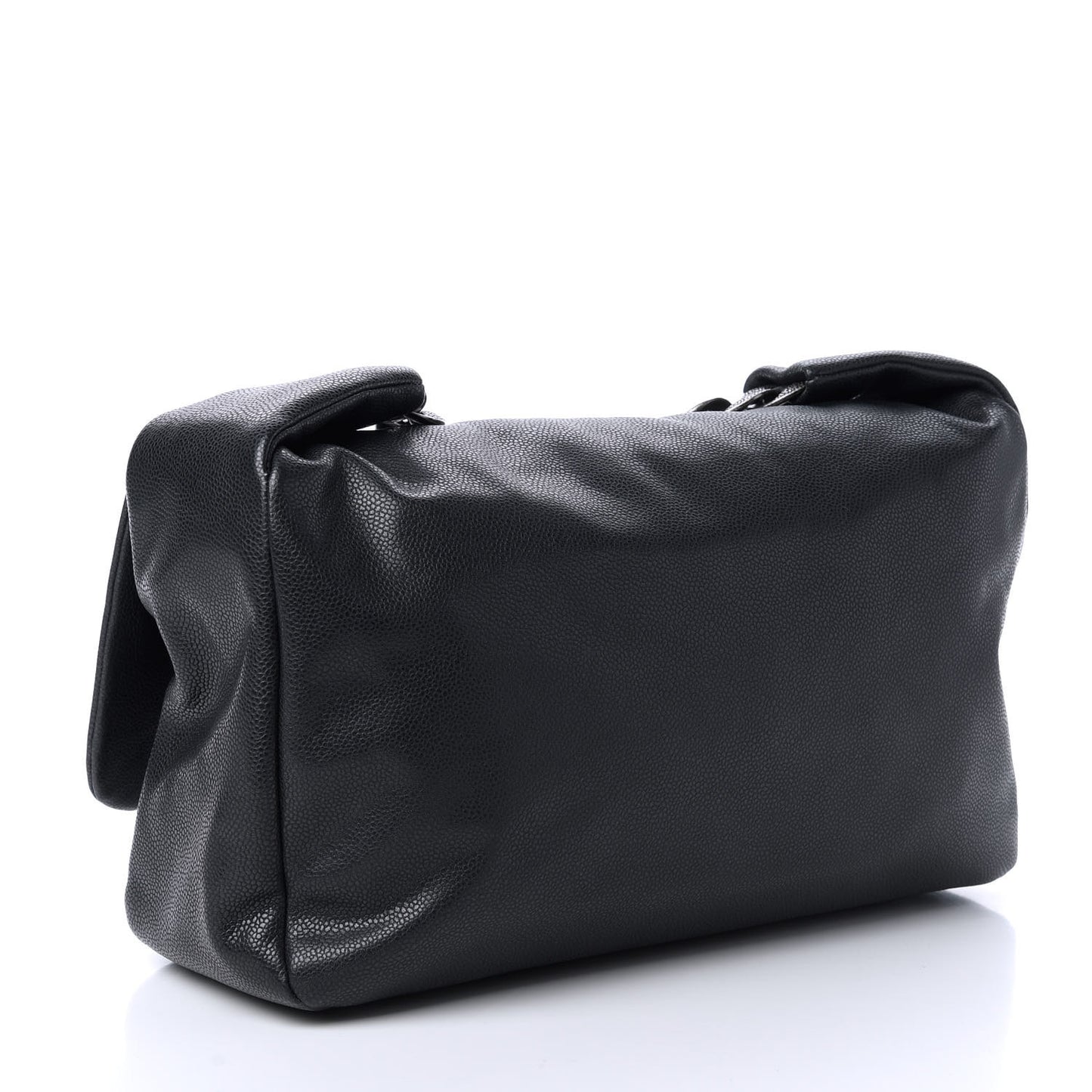 Caviar 31 Flap Shoulder Bag Black