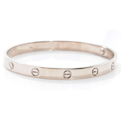 Cartier 18K White Gold LOVE Bracelet 20 4 of 5
