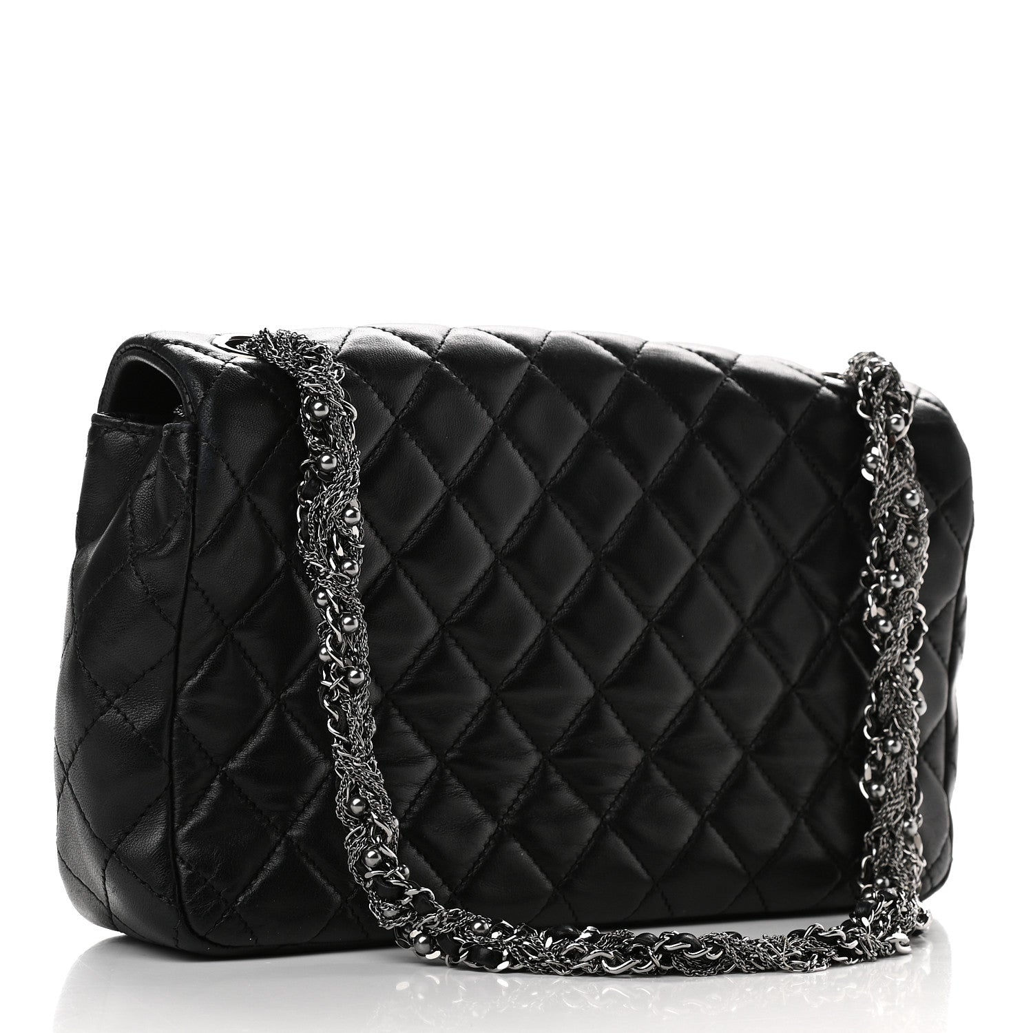 Chanel Lambskin Medium Westminster Pearl Flap Black 3 of 9