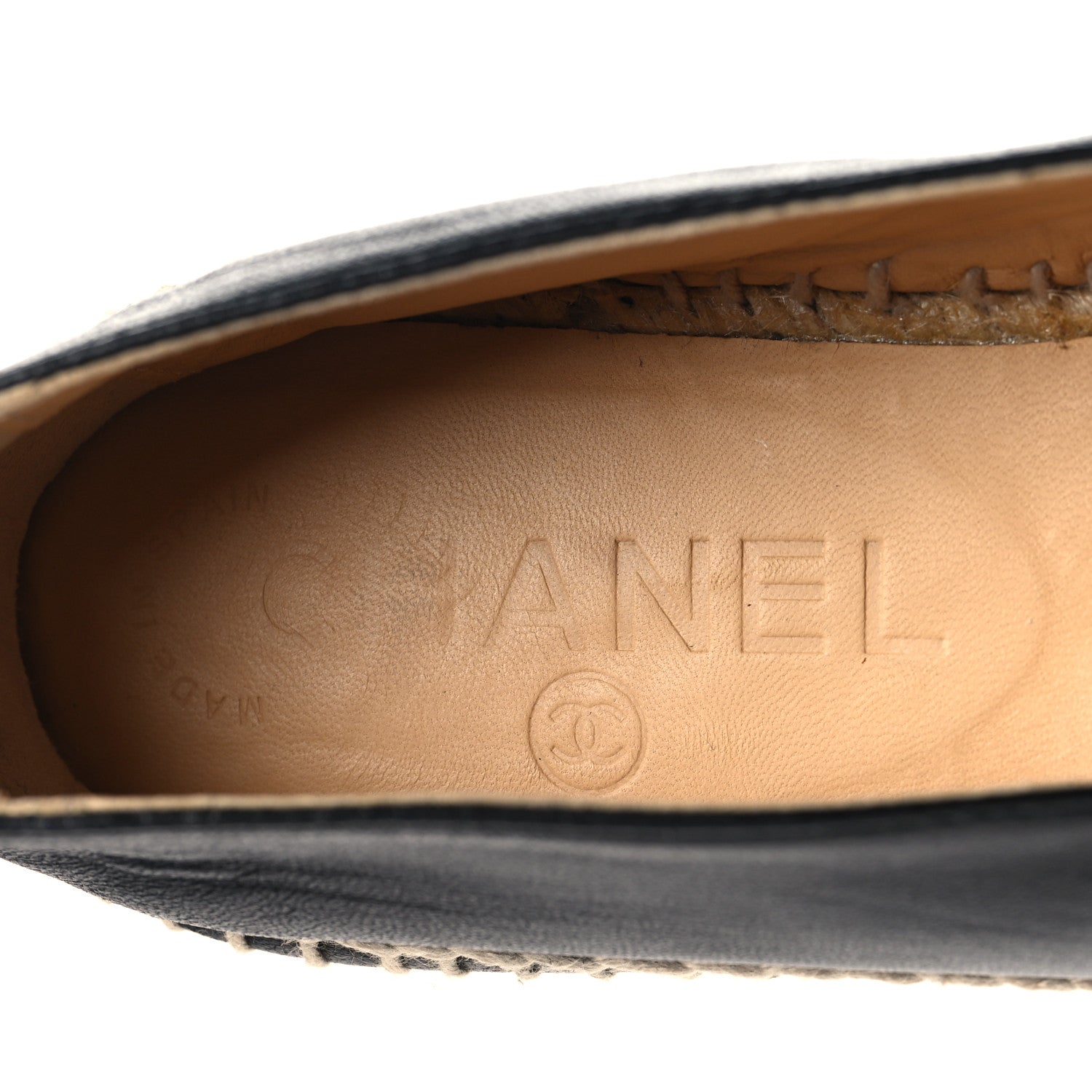 Chanel Lambskin CC Espadrilles 40 38 Black 7 of 10