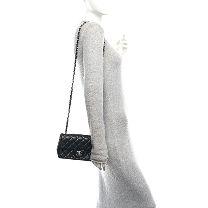Chanel Lambskin Quilted Mini Rectangular Flap Black 2 of 11
