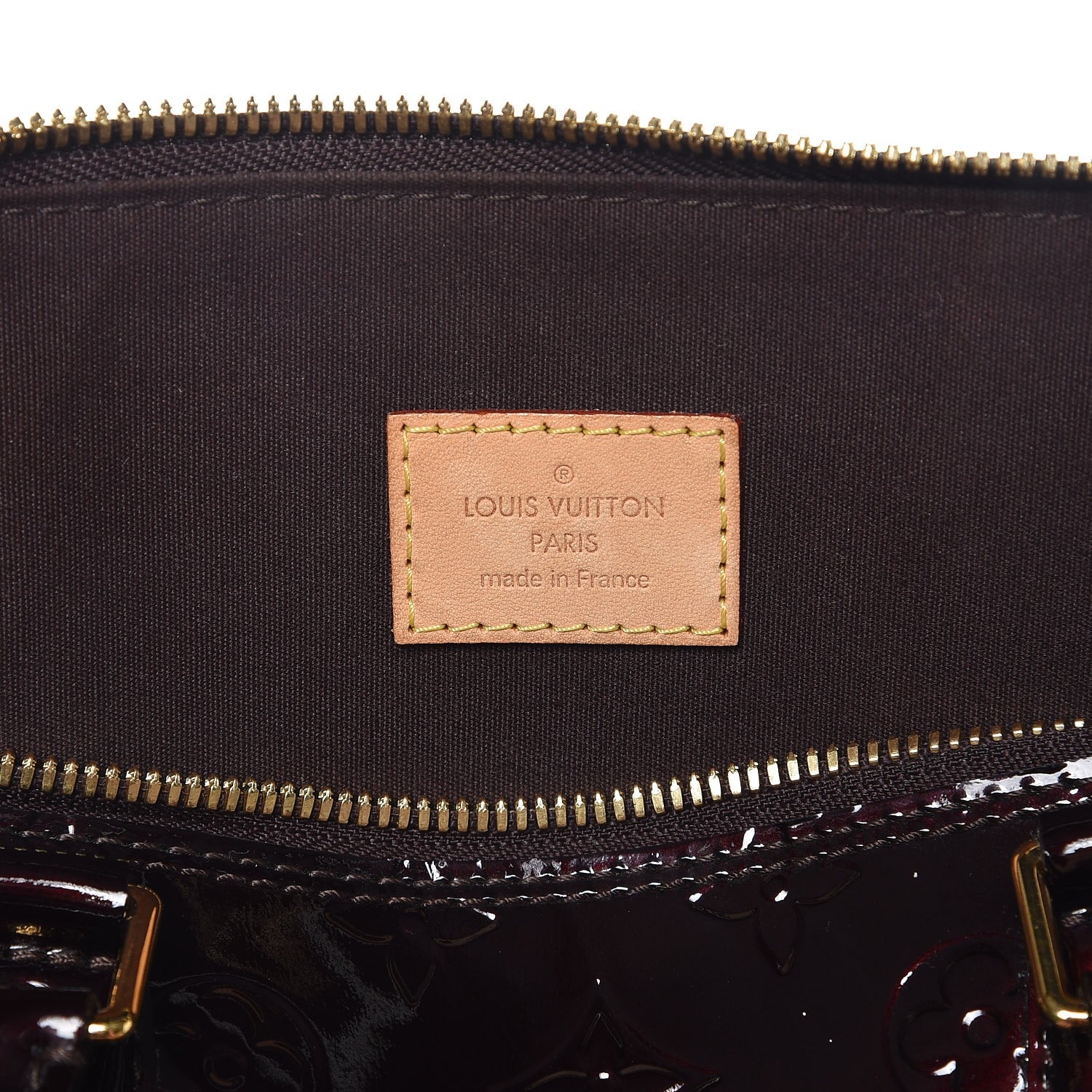 Louis Vuitton Vernis Alma MM Amarante 6 of 8