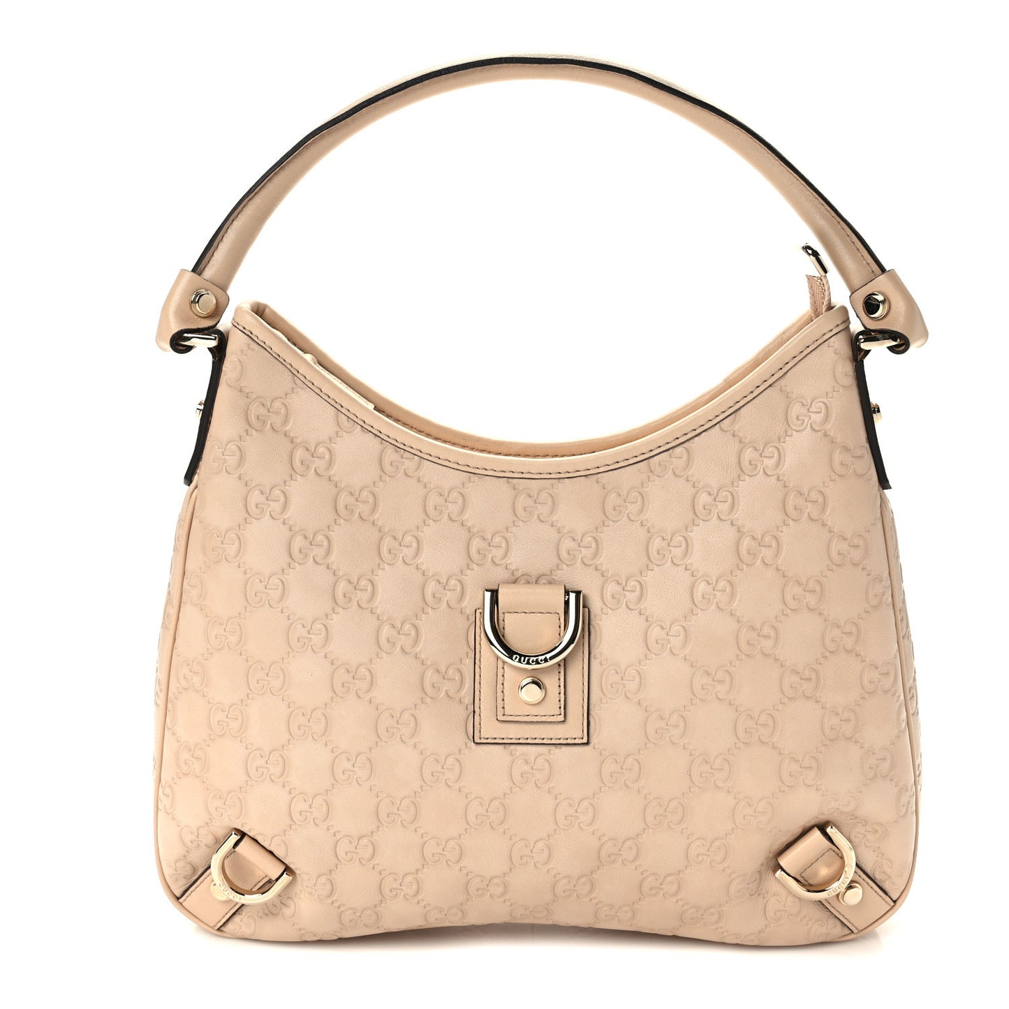 Guccissima Medium Abbey D Ring Hobo Beige