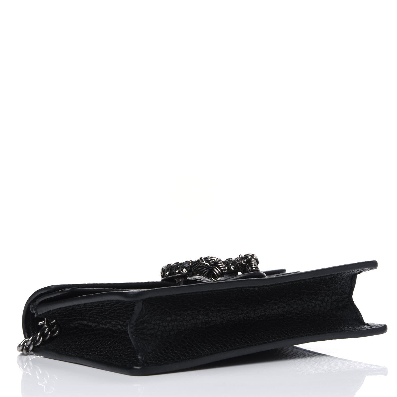 Gucci Calfskin Super Mini Dionysus Shoulder Bag Black 3 of 4