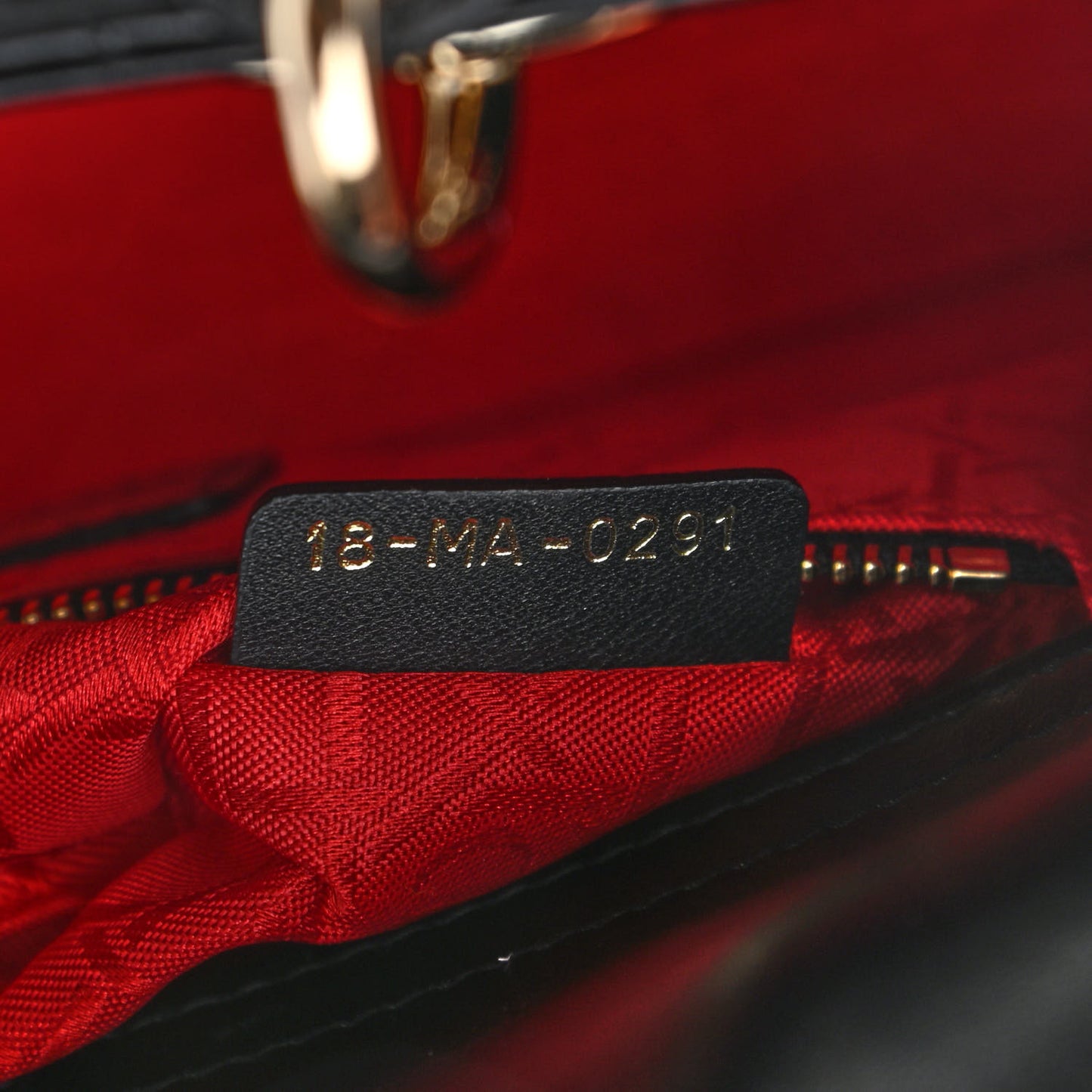 Lambskin Cannage Small My ABCDior Lady Dior Black