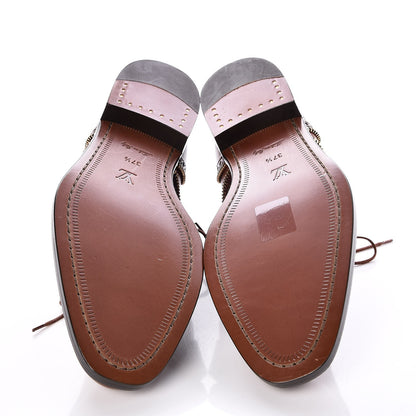 Louis Vuitton Calfskin Tomboy Richelieu Oxford Flats 37.5 Cognac 5 of 8