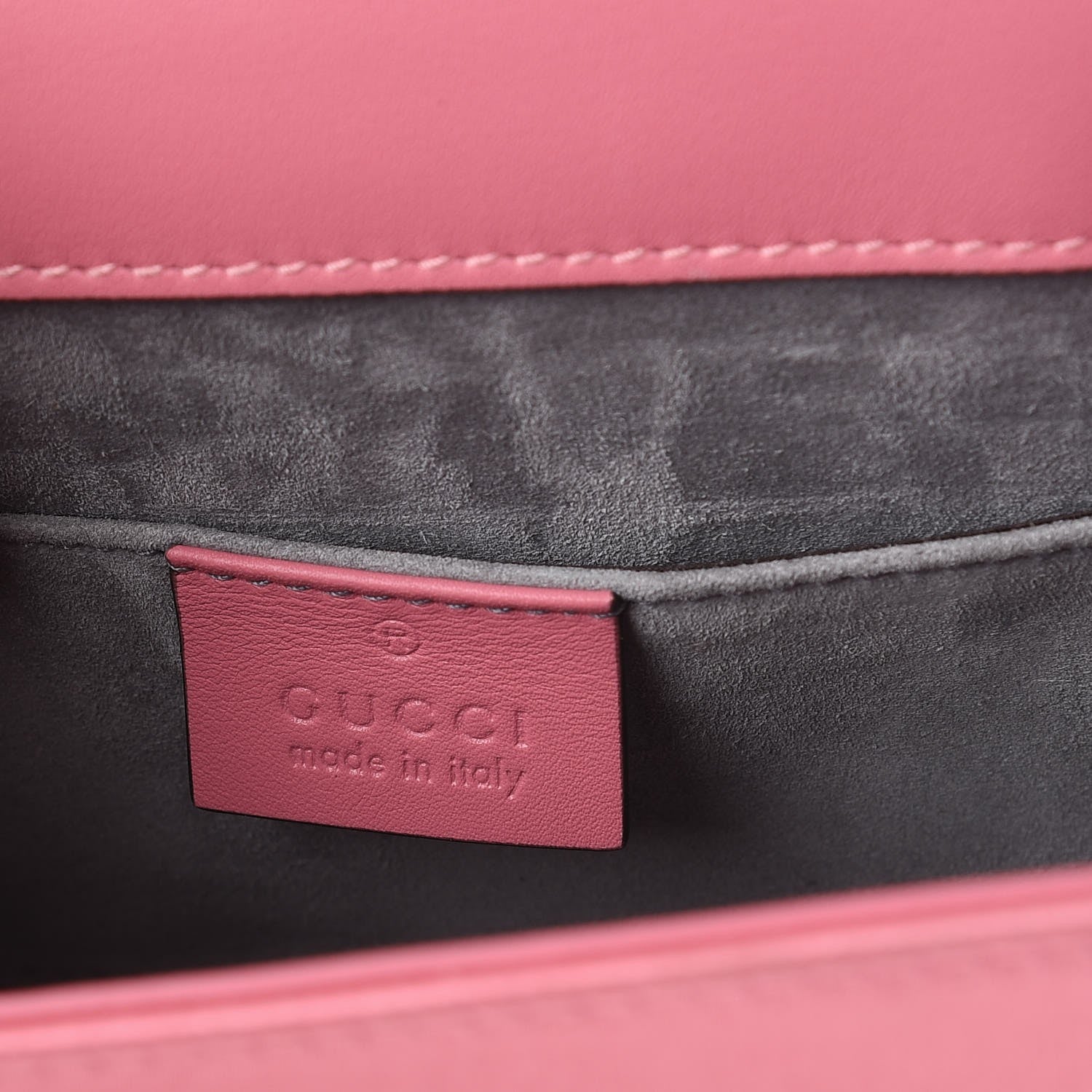 Gucci Satin Crystal Mini Sylvie Top Handle Bag Peony 7 of 14