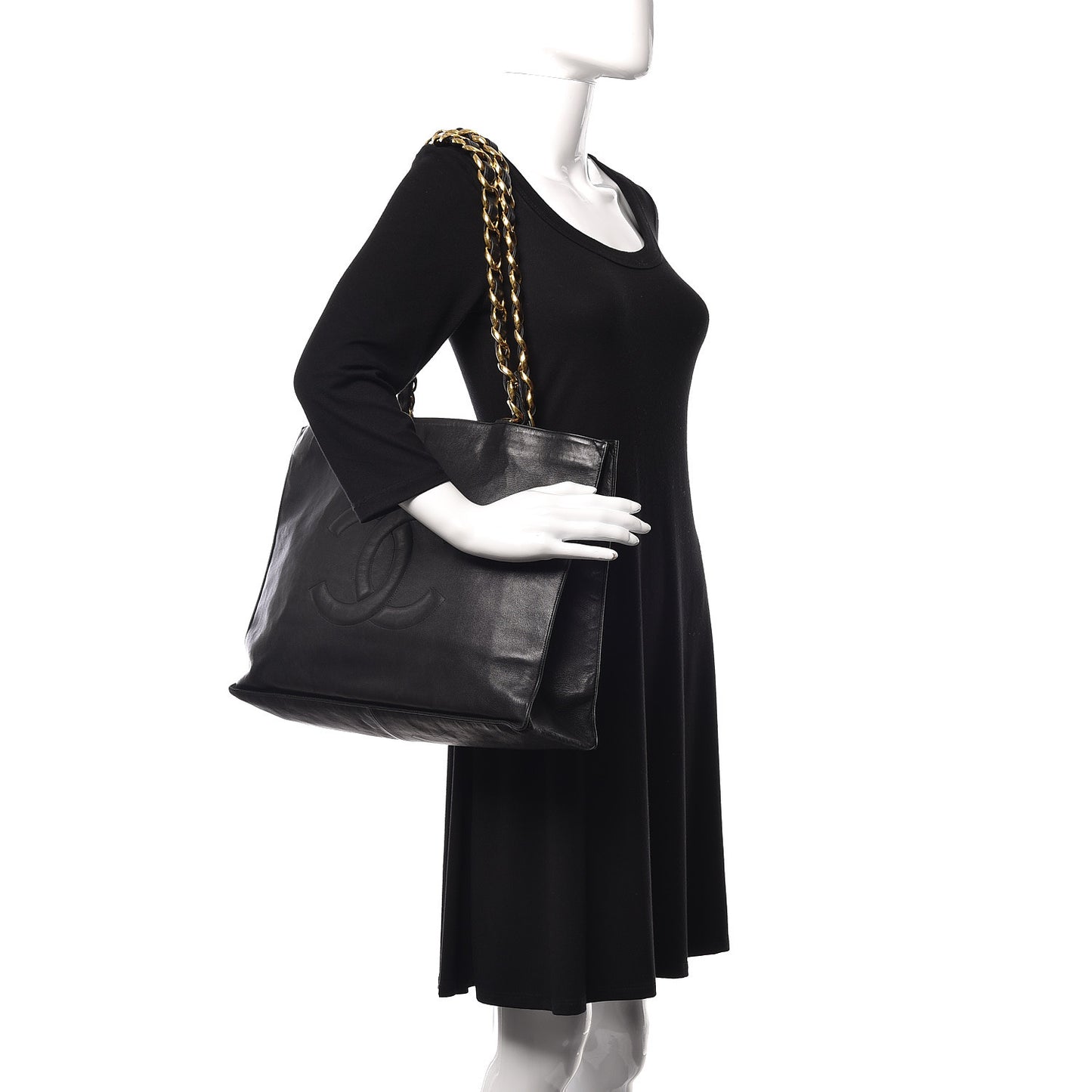 Lambskin CC Tote Black