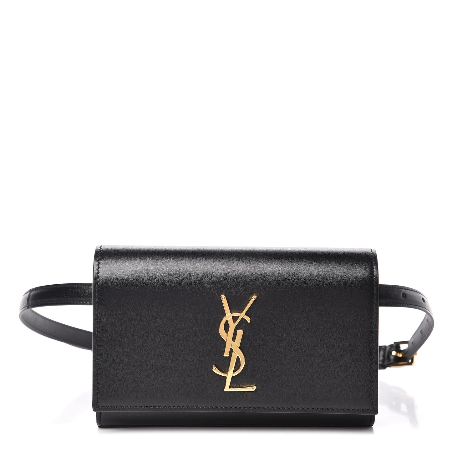Smooth Calfskin Monogram Kate Belt Bag Black