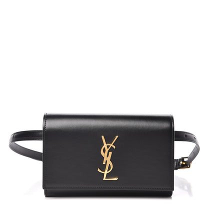 Saint Laurent Smooth Calfskin Monogram Kate Belt Bag Black 1 of 10