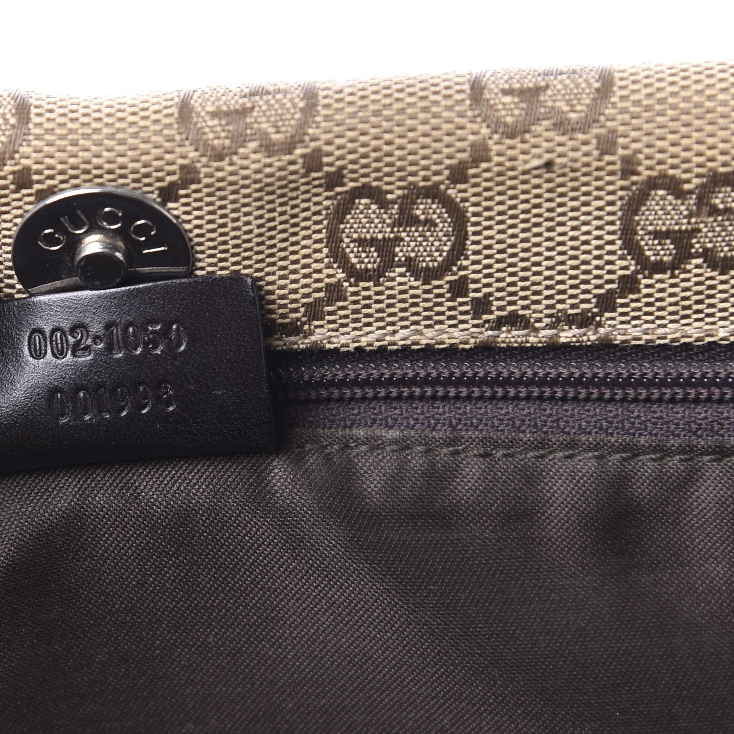 Gucci GG Monogram Large Shoulder Tote Dark Brown 9 of 13
