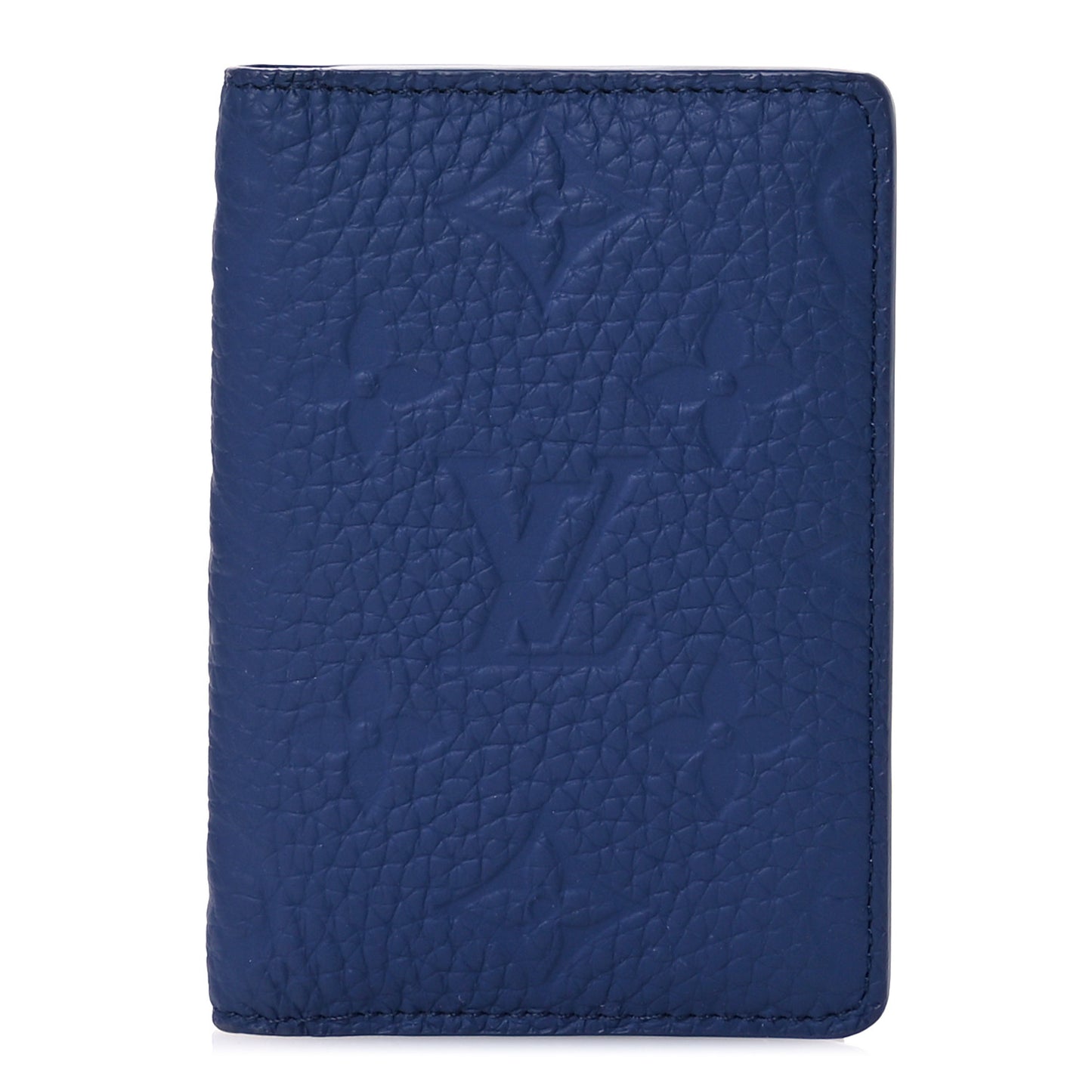 Taurillon Monogram Pocket Organizer Blue