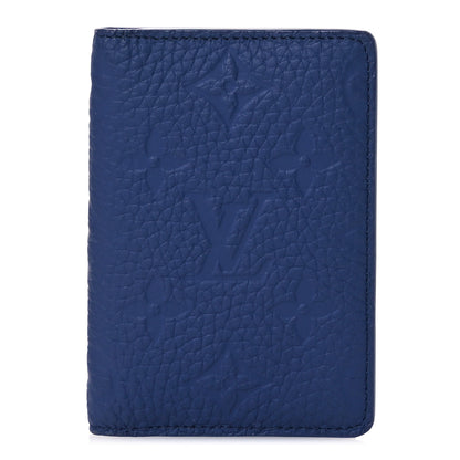 Louis Vuitton Taurillon Monogram Pocket Organizer Blue 1 of 7