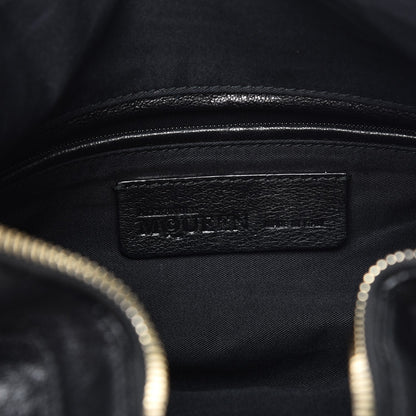 Alexander McQueen Calfskin De Manta Clutch Black 6 of 7