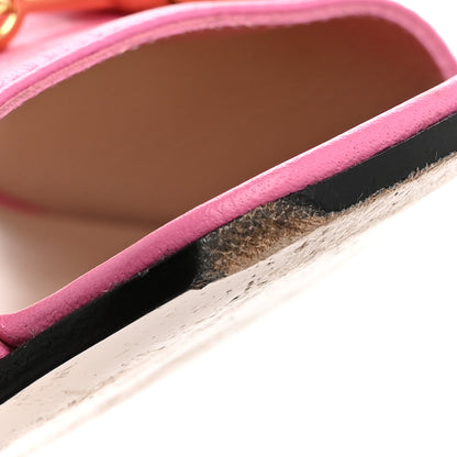 Gucci Nappa Horsebit 75mm Slide Sandals 37 Pink 11 of 12