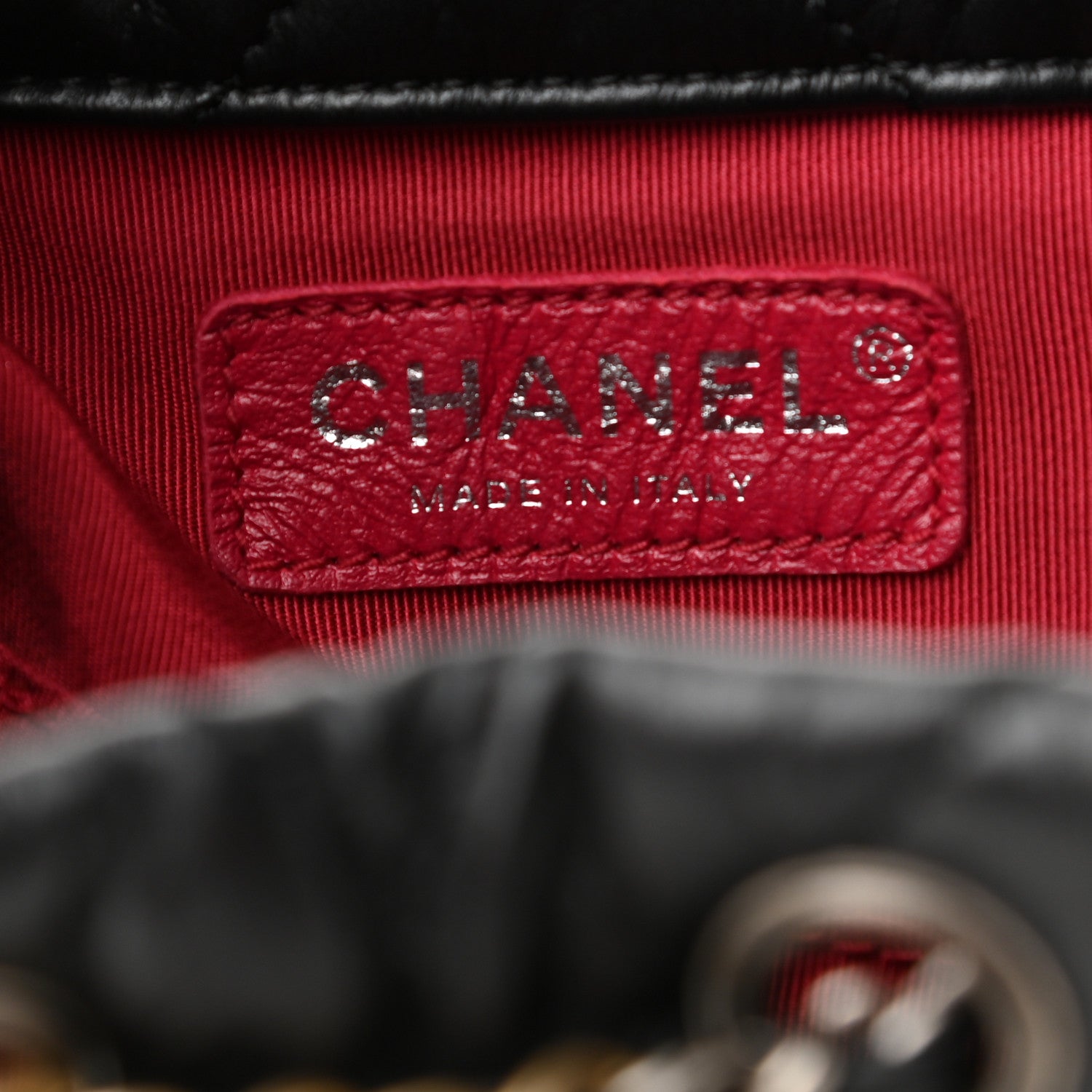 Chanel Aged Calfskin Chevron Quilted Small Gabrielle Backpack Black 7 of 12