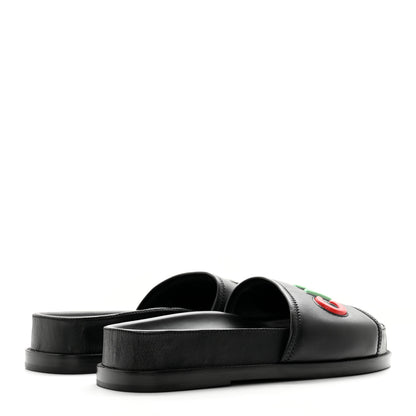 Chanel Lambskin Cha-Nel Mule Sandals 39.5 Black Multicolor 4 of 11