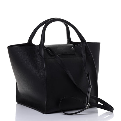 Celine Supple Grained Calfskin Small Long Strap Big Bag Black 2 of 4