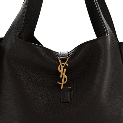 Saint Laurent Grained Deerskin Bea Tote Musk 8 of 14