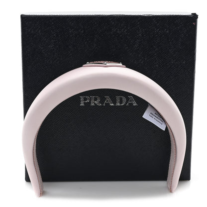 Prada Re-Nylon Triangle Logo Headband Alabastro 7 of 7