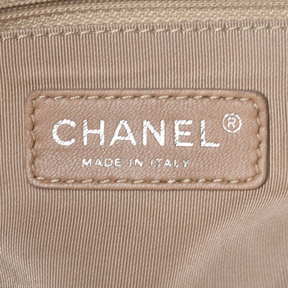Chanel Caviar Quilted Expandable Zip Shoulder Bag Blue 8 of 10