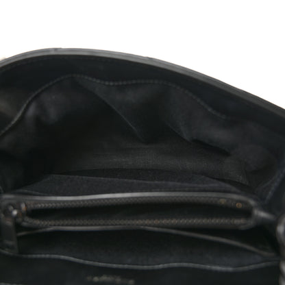 Saint Laurent Calfskin Y Quilted Monogram Monochrome Small Loulou Chain Satchel Black 5 of 10