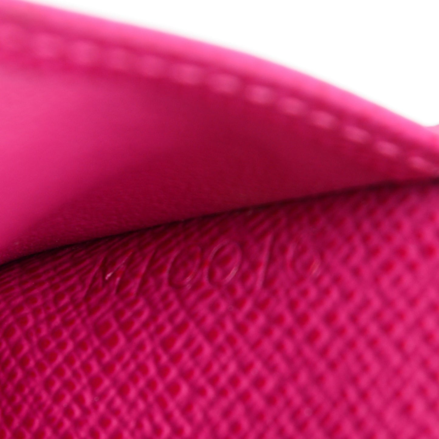 Monogram Perforated Compact Zipped Wallet Fuchsia