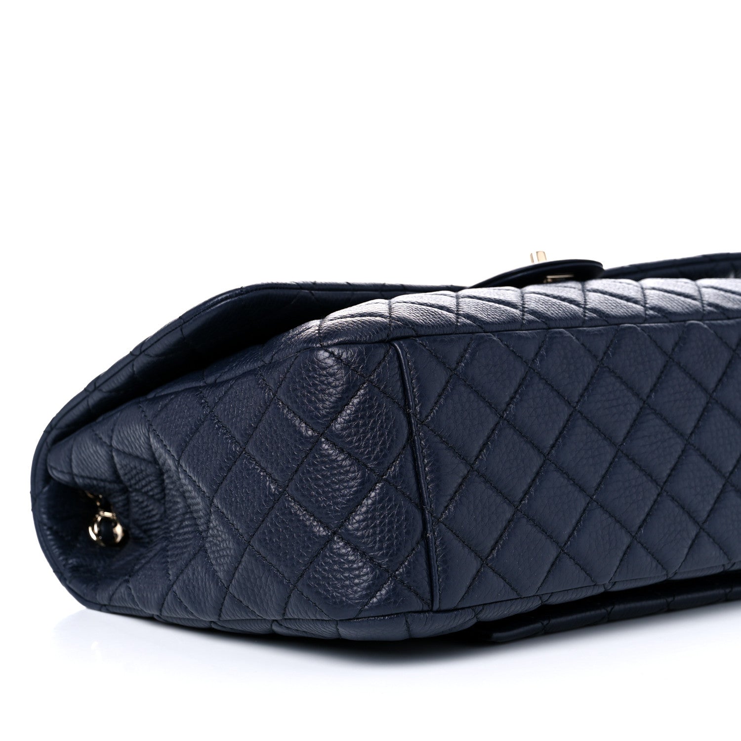 Chanel Calfskin Quilted Small XXL Travel Flap Bag Navy 7 of 9