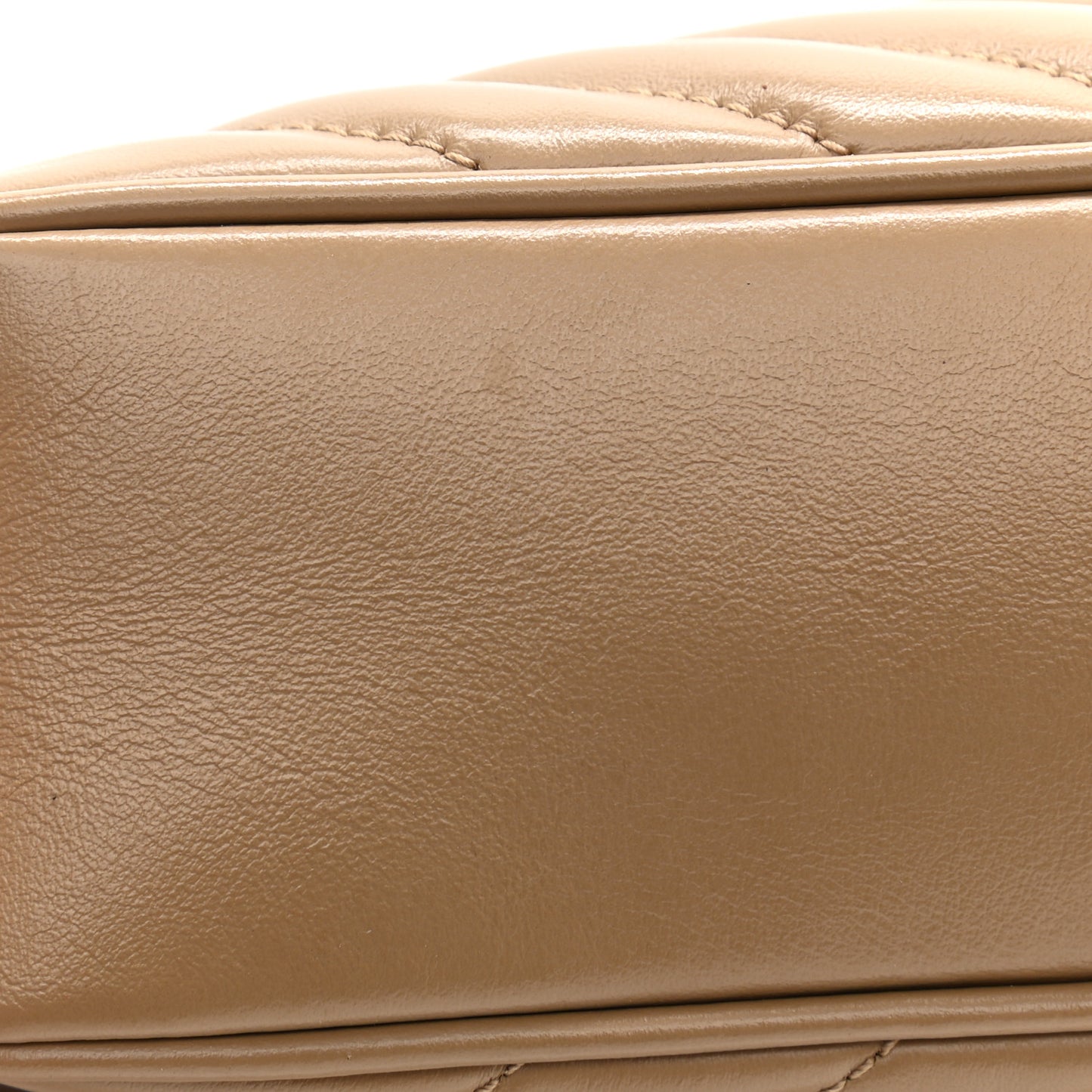 Calfskin Matelasse Monogram Lou Camera Bag Dark Latte
