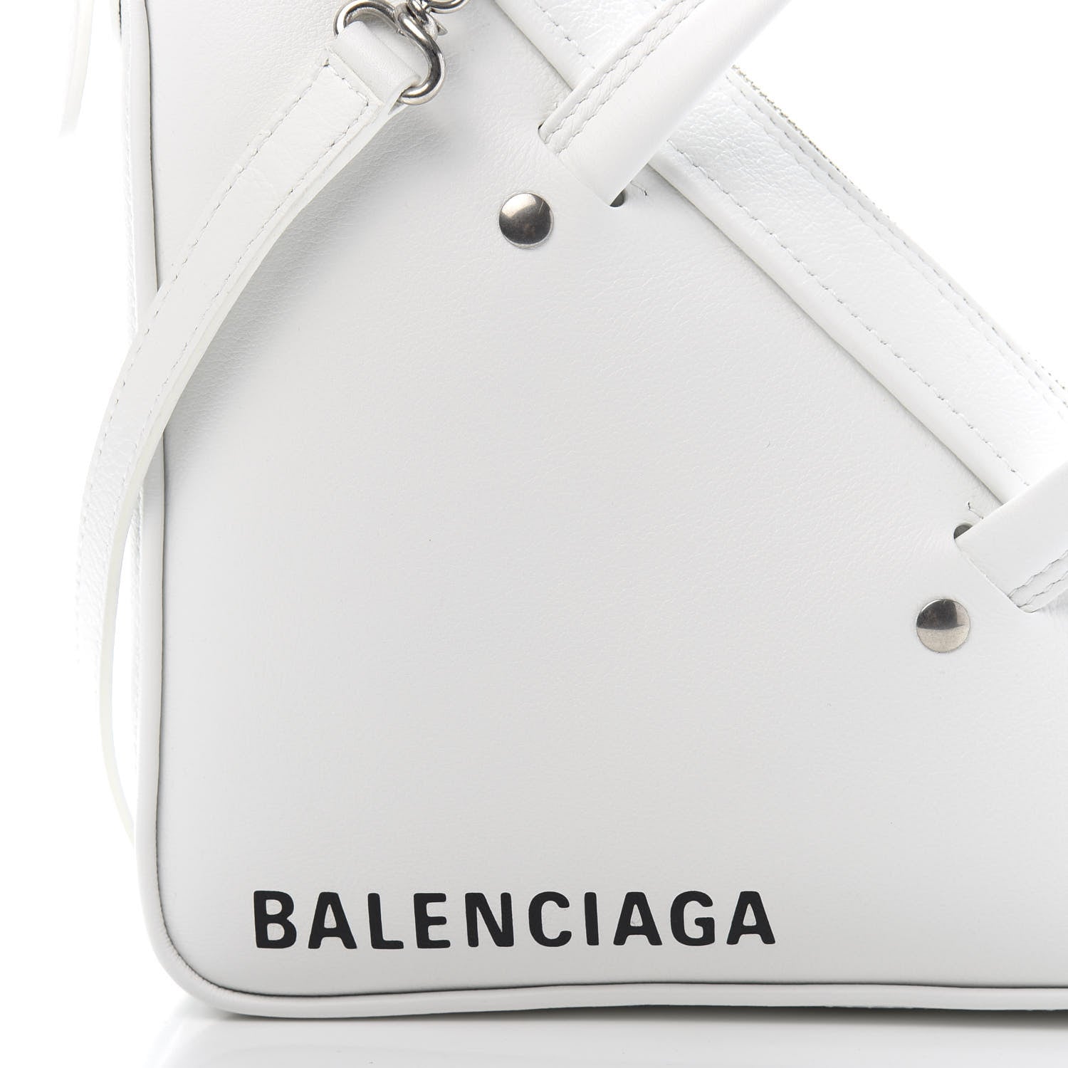 Balenciaga Calfskin XS Triangle Duffle White 12 of 12