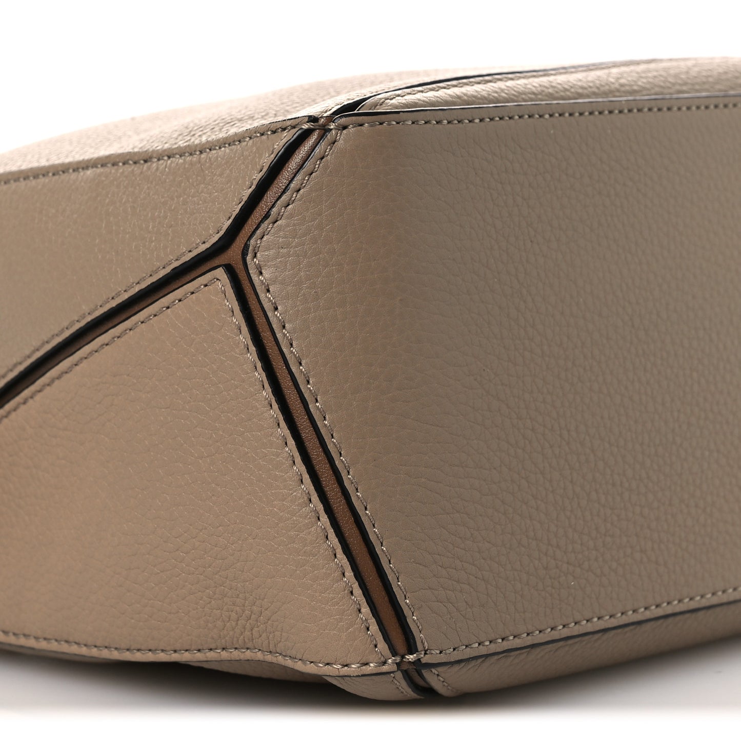 Grained Calfskin Small Puzzle Bag Sand Mink