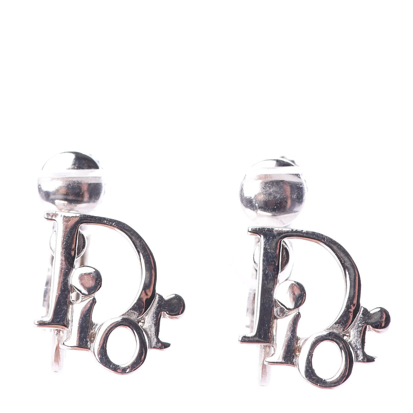 Logo Earrings Silver