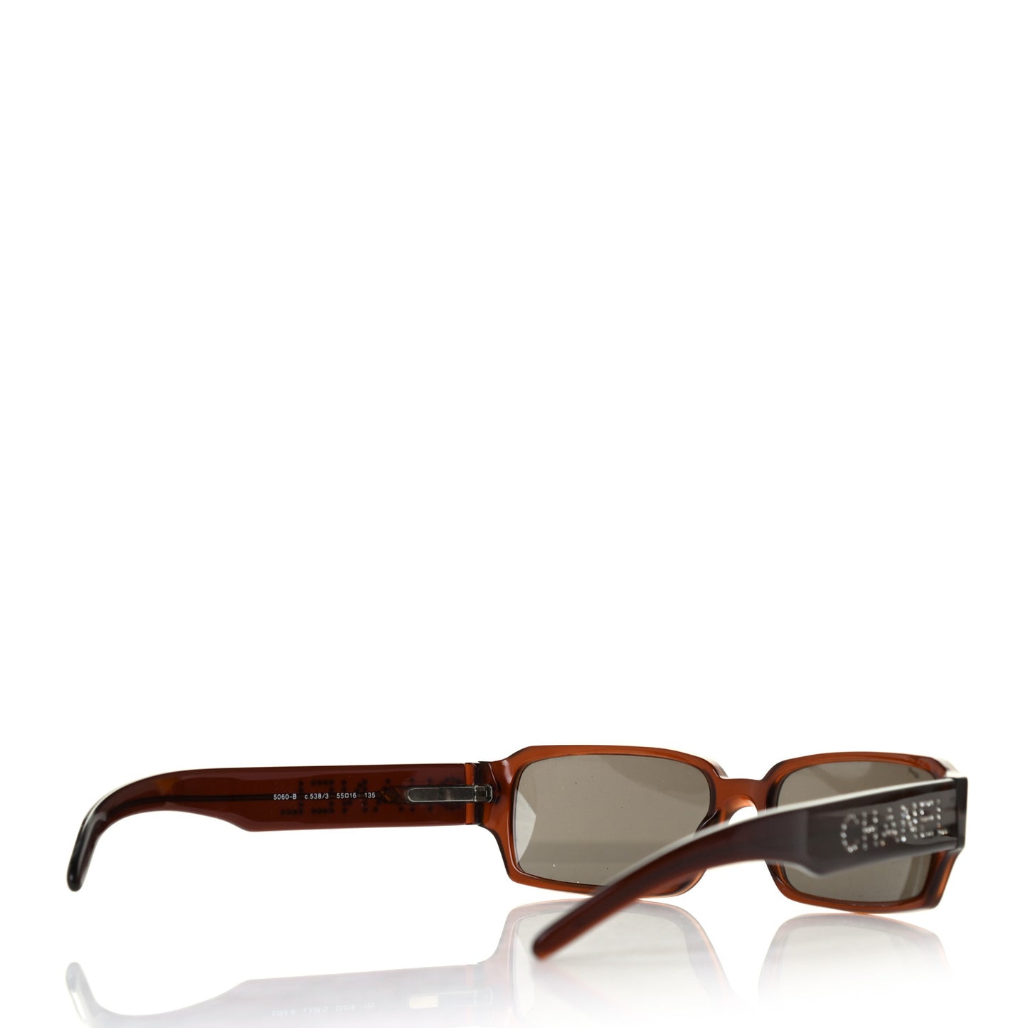 Acetate Crystal CC Sunglasses 5060-B Brown