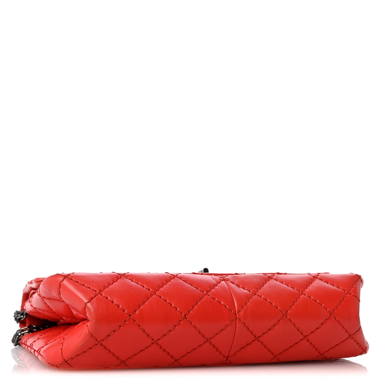 Chanel Calfskin Stitched 2.55 Reissue 226 Flap Red 3 of 12