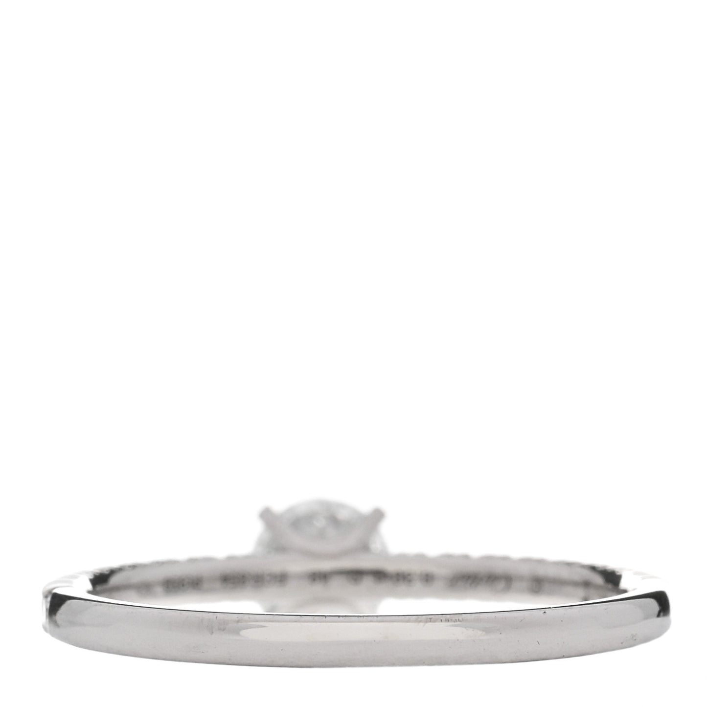 Platinum Diamond .30ct Etincelle De Cartier Solitaire Engagement Ring 48 4.5