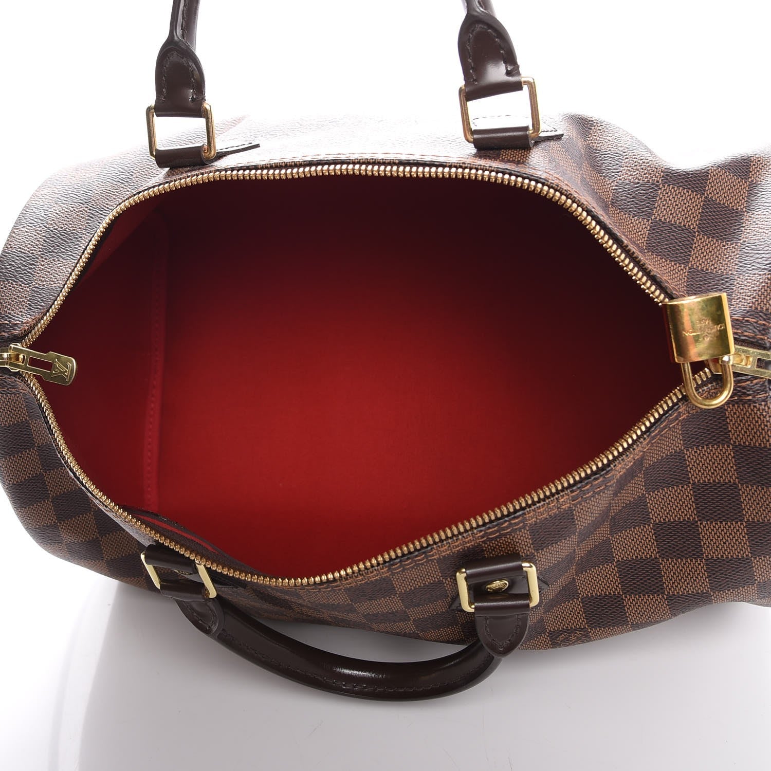 Louis Vuitton Damier Ebene Speedy Bandouliere 35 6 of 9