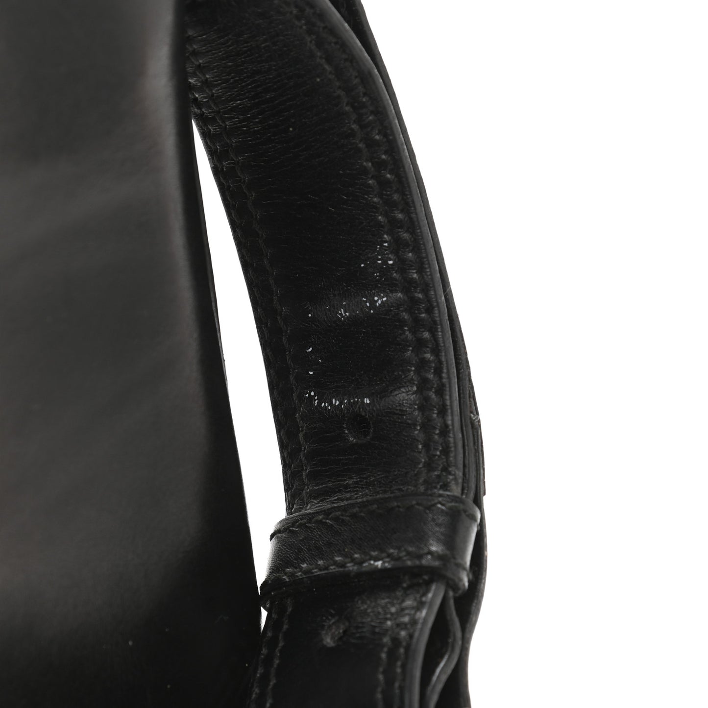 Calfskin Nylon Messenger Bag Black