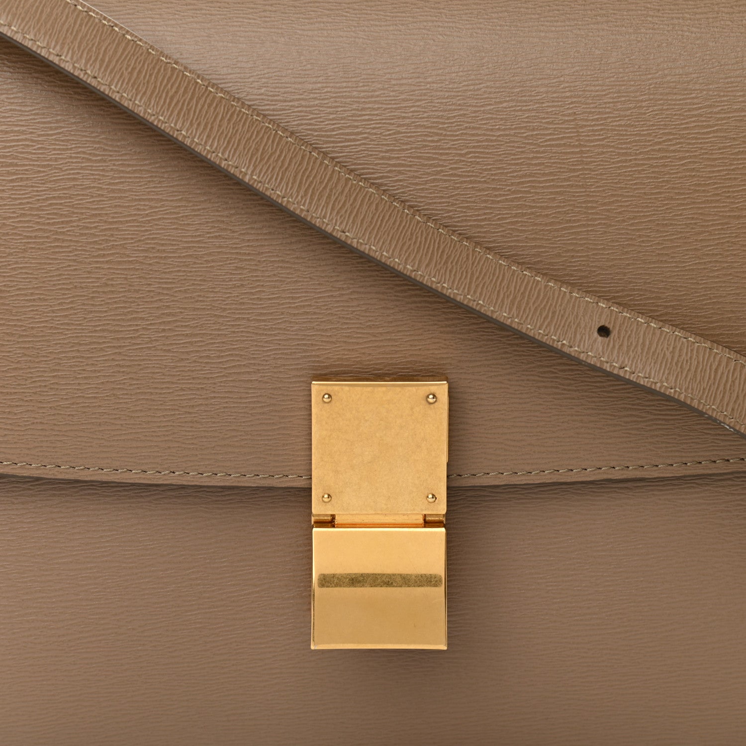Celine Liege Calfskin Medium Classic Box Flap Bag Taupe 8 of 10